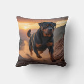 Rottweiler Elegant Throw Pillow クッション (裏面)
