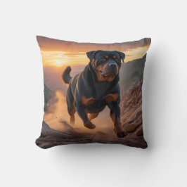 Rottweiler Elegant Throw Pillow クッション