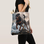 Rottweiler Elegant Tote Bag トートバッグ (クローズアップ)