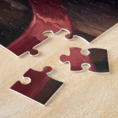 Rottweiler Guarding Love Letters Valentine's Day ジグソーパズル (側面)