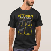rottweiler guide to training dogs rottweiler mom d tシャツ (正面)