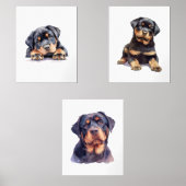 Rottweiler Home Decor, Rottweiler Wall Art (正面)