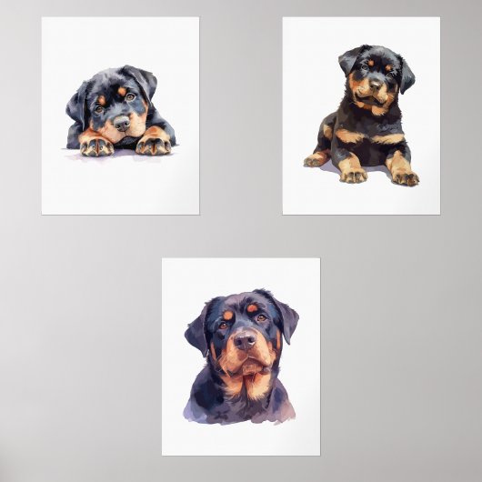 Rottweiler Home Decor, Rottweiler Wall Art (正面)