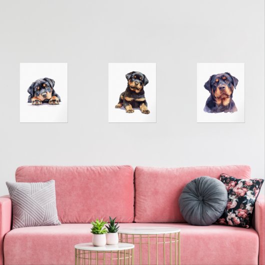Rottweiler Home Decor, Rottweiler Wall Art (リビング)