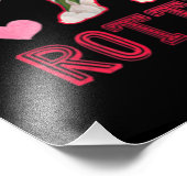 Rottweiler Just A Girl Who Loves Dog フォトプリント (角)