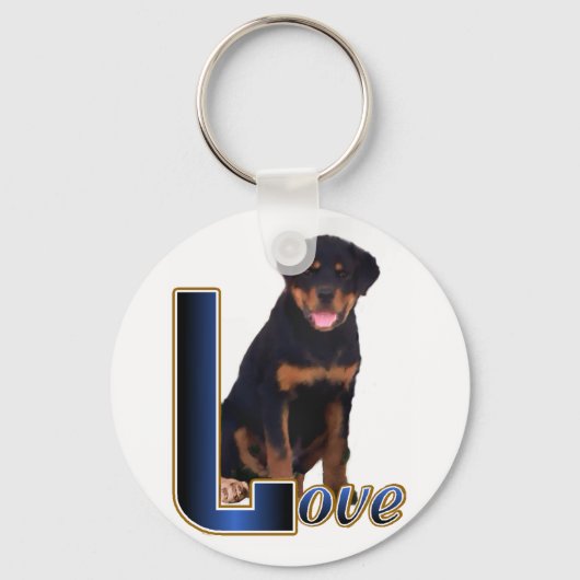 Rottweiler Lovers Gifts キーホルダー (正面)