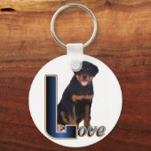 Rottweiler Lovers Gifts キーホルダー (正面)