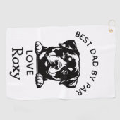 Rottweiler-Loving  ゴルフタオル (横)