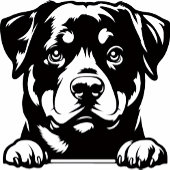 Rottweiler-Loving  ゴルフタオル