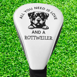  Rottweiler-Loving Golfers ゴルフヘッドカバー