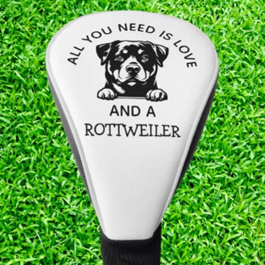  Rottweiler-Loving Golfers ゴルフヘッドカバー