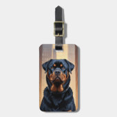 Rottweiler Luggage Tags ラゲッジタグ (正面縦)