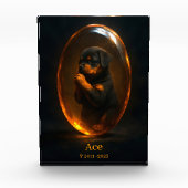 Rottweiler Memorial Photo Block フォトブロック (正面)