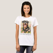 Rottweiler Mom T-Shirt – Watercolor Dog Gift Tシャツ (正面フル)
