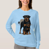 Rottweiler - Protective Family Pet Tシャツ (正面)