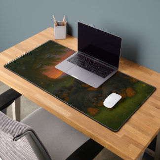 Rottweiler Pups at Dawn デスクマット