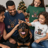 Rottweiler Reindeer Tシャツ