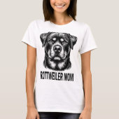 Rottweiler - Rotti- Rottweiler Mom Tシャツ (正面)