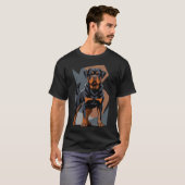 Rottweiler Royalty: Power in Every Pixel Tシャツ (正面フル)