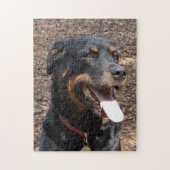 Rottweiler Smiling Dog Puzzle ジグソーパズル (縦)