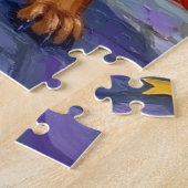 Rottweiler Trick-or-Treating In Halloween Costumes ジグソーパズル (側面)