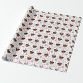 Rottweiler Wrapping Paper in White ラッピングペーパー (アンロールド)