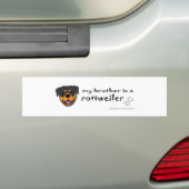 RottweilerBrother バンパーステッカー (車上)