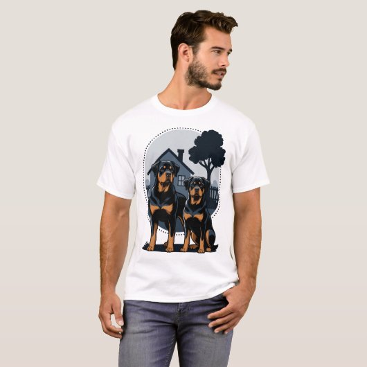 Rottweilers - Family - Home Tシャツ (正面フル)