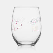 Rotwein Glas ステムなしワイングラス (右)