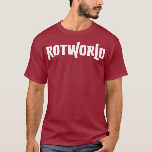 ROTWORLDのロゴのワイシャツ Tシャツ (正面)