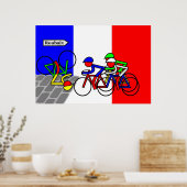 Roubaix近くの石畳 – Tour de France ポスター (キッチン)