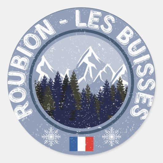 Roubion - Les Buisses Station de ski ラウンドシール (正面)