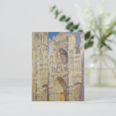 Rouen Cathedral, Portal in the Sun by Claude Monet ポストカード (スタンド正面)