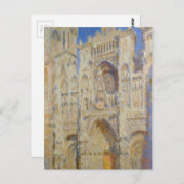 Rouen Cathedral, Portal in the Sun by Claude Monet ポストカード (正面/裏面)
