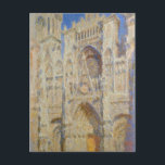 Rouen Cathedral, Portal in the Sun by Claude Monet ポストカード<br><div class="desc">伝説的な芸術家の美しい画像「印象主義」</div>