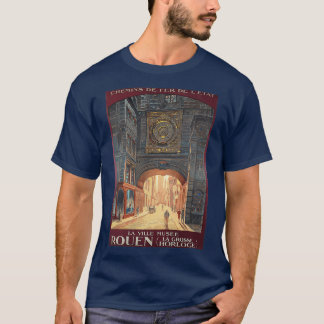 Rouen Normandy France Vintage French Railway Trave Tシャツ
