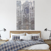 Rouen Portal Gray Weather by Monetの大聖堂 キャンバスプリント (インサイチュ (寝室))