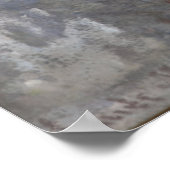 Rouen Portal Gray Weather by Monetの大聖堂 ポスター (角)