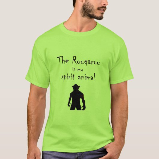 Rougarouは私の精神の動物のケージャンの狼人間のティーです Tシャツ (正面)