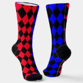 Rouge et bleue punk Legging ソックス (傾斜あり)