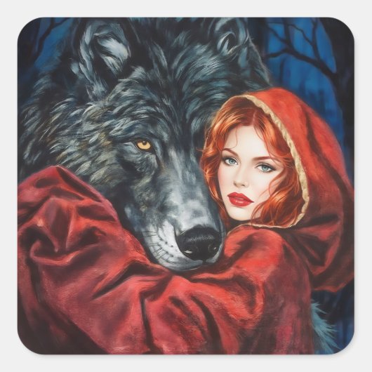Rouge et Gris : Une Connexion Inattendue スクエアシール (正面)