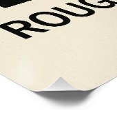 Rouge Silencieux – Affiche Géométrique ポスター (コーナー)