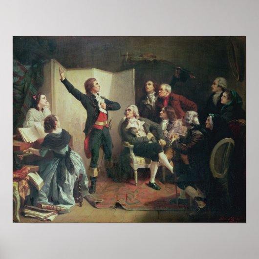 Rouget de LisleがMarseillaiseを歌う ポスター (正面)