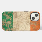 Rough Aged Vintage Irish Flag iPhoneケース (裏面横)