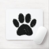 Rough And Distressed Dog Paw Print マウスパッド (マウス)