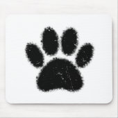 Rough And Distressed Dog Paw Print マウスパッド (正面)
