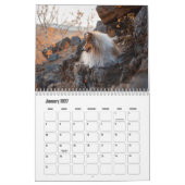 Rough Collie Calendar カレンダー (1月 2027)