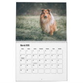 Rough Collie Calendar カレンダー (3月 2026)