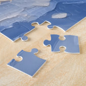 Rough Collie Christmas Boat Holiday ジグソーパズル (側面)