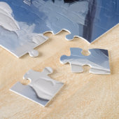 Rough Collie Christmas Red Truck Holiday ジグソーパズル (側面)